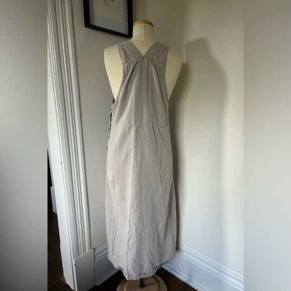 *SOLD* Vintage Woolrich Linen Blend Overalls Dress - Picture 4 of 6